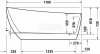 DURAVIT  Wanna akrylowa wolnostojąca owalna DuraFaro 1700 750 x 690 mm biały | 700567000000000
